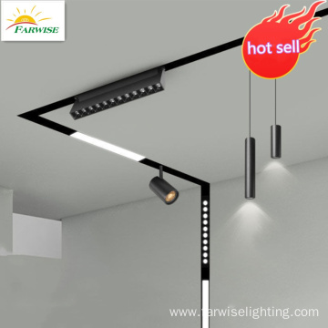 Telescopic Magnetic Track Light Head Adjustable Rail Light